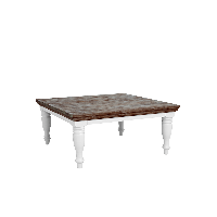 Tower Living Fleur salontafel vierkant - 100 cm - wit