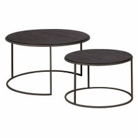 Spello bijzettafel set rond vanaf 58 cm - grijs