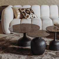 Tower Living Elba bijzettafel glas - ø40 cm