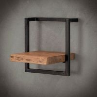 Fraaai Woody metaal wandplank 30 cm