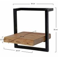 Fraaai Woody metaal wandplank 30 cm - OUTLET B