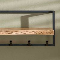 Woody kapstok metaal met plank en 6 haken