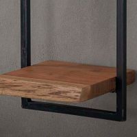 Woody metaal wandplank 30x100 cm