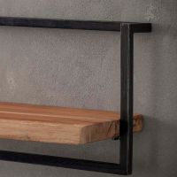 Woody metaal wandplank 65 cm