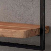 Woody metaal wandplank 65 cm