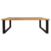 Rechthoekige eettafel Denver - 240 cm - naturel - U-poot