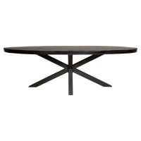 Ovale eettafel Denver - 240 cm - zwart