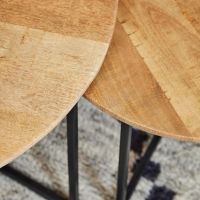 Starfurn Ronde salontafels Arlington - set van 2 - naturel