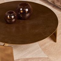 Starfurn Ronde salontafel Darwin - ø90 cm - goud