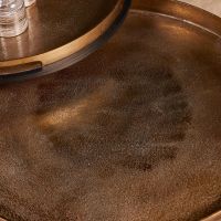 Starfurn Ronde salontafels Puck - set van 2 - goud