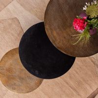 Starfurn Ronde salontafels Xaro - set van 3 - goud