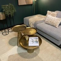 Starfurn Ronde salontafel Daisy - ø60 cm - antiek goud