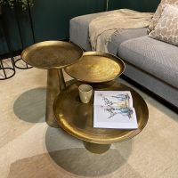 Starfurn Ronde salontafel Daisy - ø40 cm - antiek goud