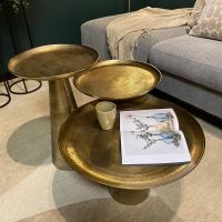 Starfurn Ronde salontafel Daisy - ø60 cm - antiek goud