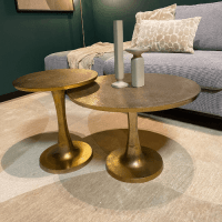 Starfurn Ronde salontafel Amara - ø65 cm - antiek goud