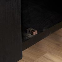 Tv meubel Boaz met deuren en een lade - 150 cm - zwart