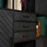 Starfurn Vakkenkast New York Supreme XXL - 160 cm - zwart