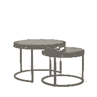 Starfurn Salontafel Ora set van 2 - Ø60 cm - zwart