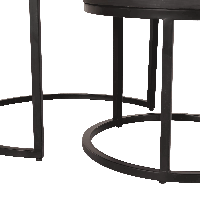 Starfurn Salontafel Ora set van 2 - Ø60 cm - zwart