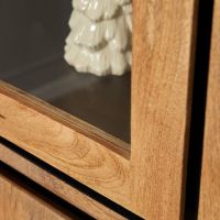 Starfurn Richwood vitrinekast - mangohout - 100 cm