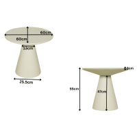Starfurn Bellis ronde salontafel - ø60 cm - beige