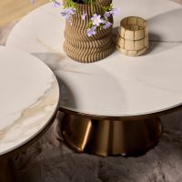 Salontafel Alix set van 2 - brons