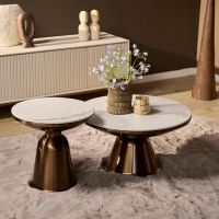 Salontafel Alix set van 2 - brons