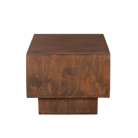 Salontafel Livia vierkant - donkerbruin