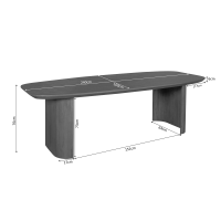 Starfurn Eettafel Marè 240 cm - bruin