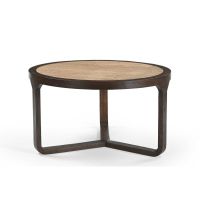 Starfurn Salontafel Morris 75 cm - donkerbruin/marmer