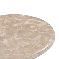 Bijzettafel Noel 60 cm - donkerbruin/marmer