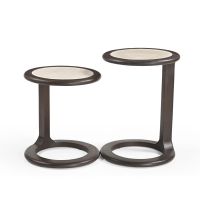 Starfurn Bijzettafel Vinn rond set van 2 - beige