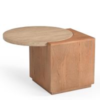 Starfurn Bijzettafel Numa 60 cm - naturel