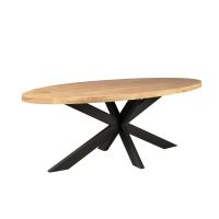 Starfurn Eettafel Dakota ovaal 160 cm - naturel