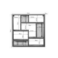 Starfurn Wandrek Dakota vierkant 75 cm - naturel