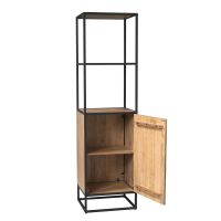 Starfurn Boekenkast Dakota 1 deur 55 cm - naturel