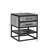 Starfurn Nachtkastje Dakota 45 cm - naturel