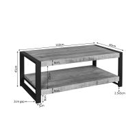 Starfurn Salontafel Britt onderblad 110 cm - naturel