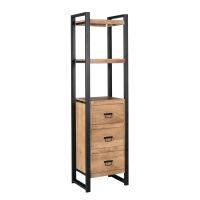 Starfurn Boekenkast Britt drie lades 55 cm - naturel