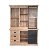 Starfurn Vitrinekast Noa 160 cm - naturel