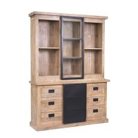 Starfurn Vitrinekast Noa 160 cm - naturel