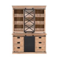 Starfurn Vitrinekast Fresno 160 cm - naturel