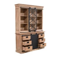 Starfurn Vitrinekast Fresno 160 cm - naturel