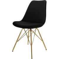 Kick Kick velvet kuipstoel - goud onderstel