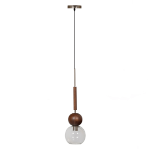 Babble hanglamp glas walnoot van het woonmerk BePureHome
