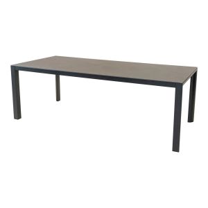 Geneva eettafel 220x100 cm - antraciet