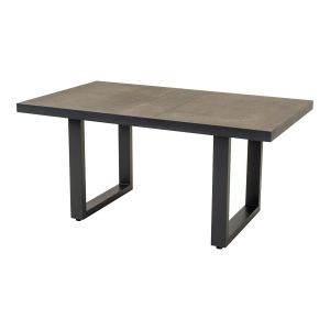 Murcia negro uittrektafel 140x85 cm - antraciet