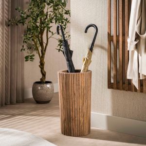 Fraaai Sedona paraplubak dicht massief mangohout - zand