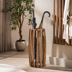 Fraaai Odila paraplubak massief mangohout - zand