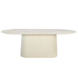 Patrice eettafel ovaal 180 cm - crème